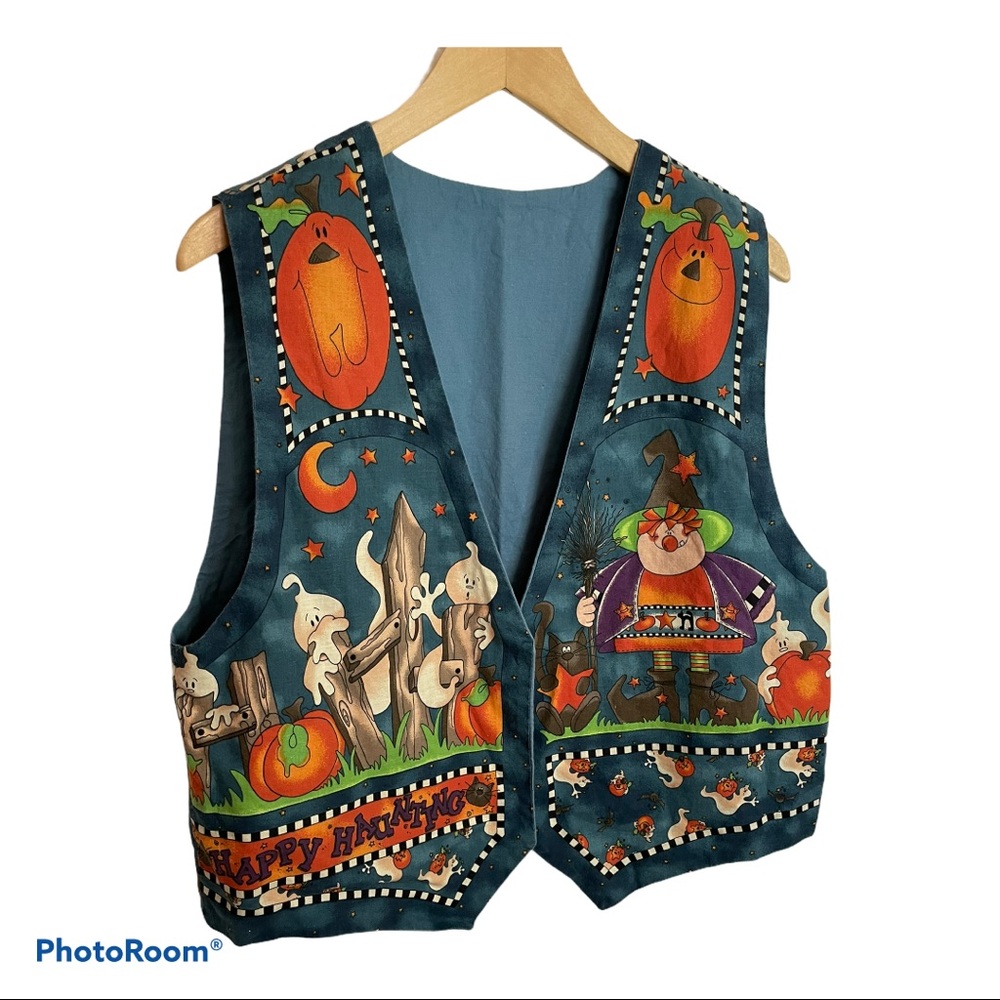 Handmade vintage halloween vest